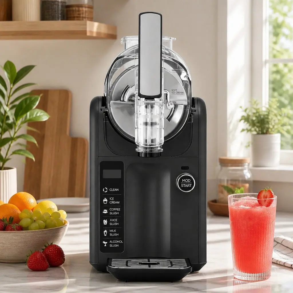 5in1 Slushie Machine Grey 2L Soft Serve Frozen Drink Maker