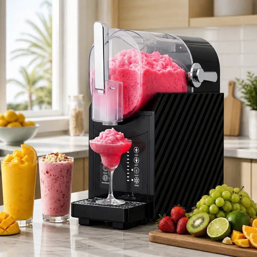 Slushie Machine Maker 1.8L Frozen Smoothies Milkshakes Ice Drink Blender Black