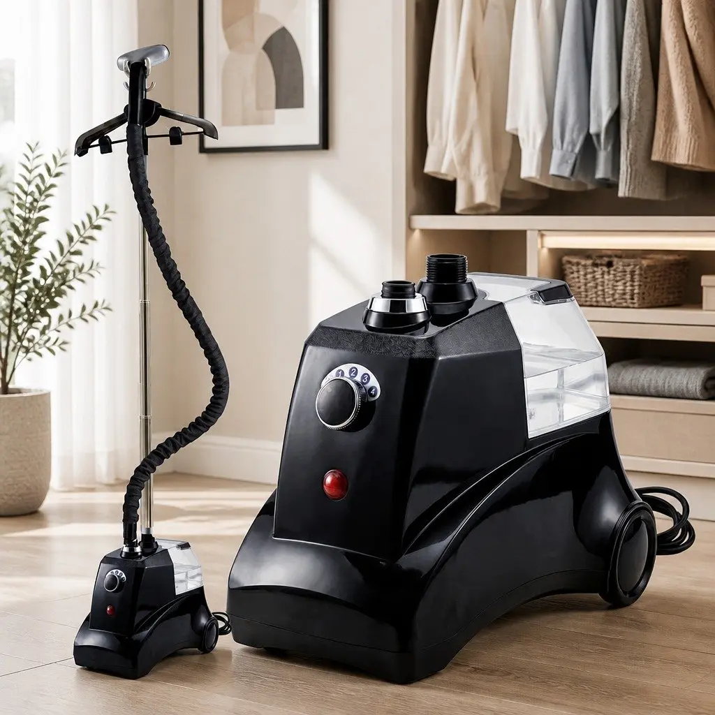 Garment Steamer Upright 2200W 3.3L Tank 4 Steam Levels Adjustable Telescopic