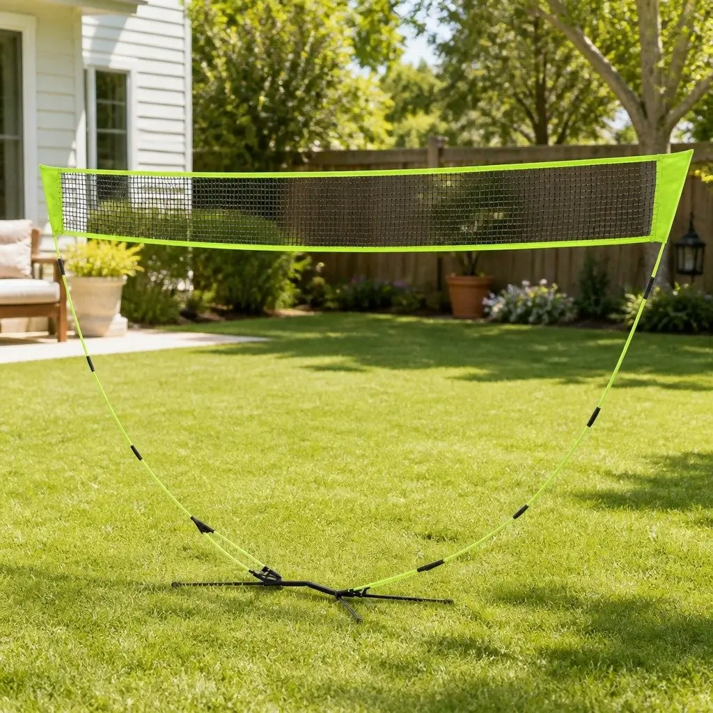 Portable Sports Net Green 3M Quick Setup for Badminton Tennis Volleyball Indoor Outdoor