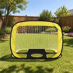 Portable Soccer Football Goal Net Training Target Rebound Practice Green