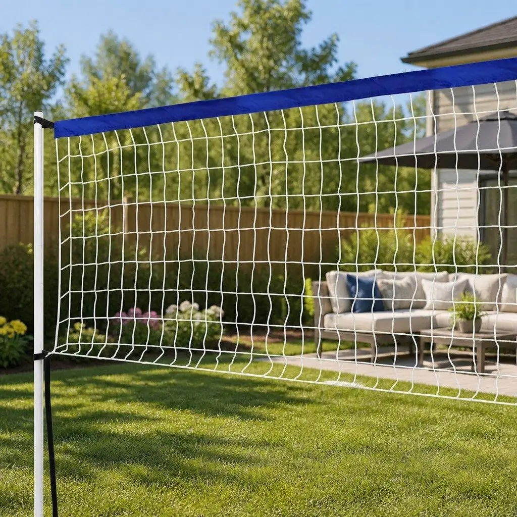 Portable Volleyball Net Set 6M Adjustable Height Multi-Sport Badminton Tennis
