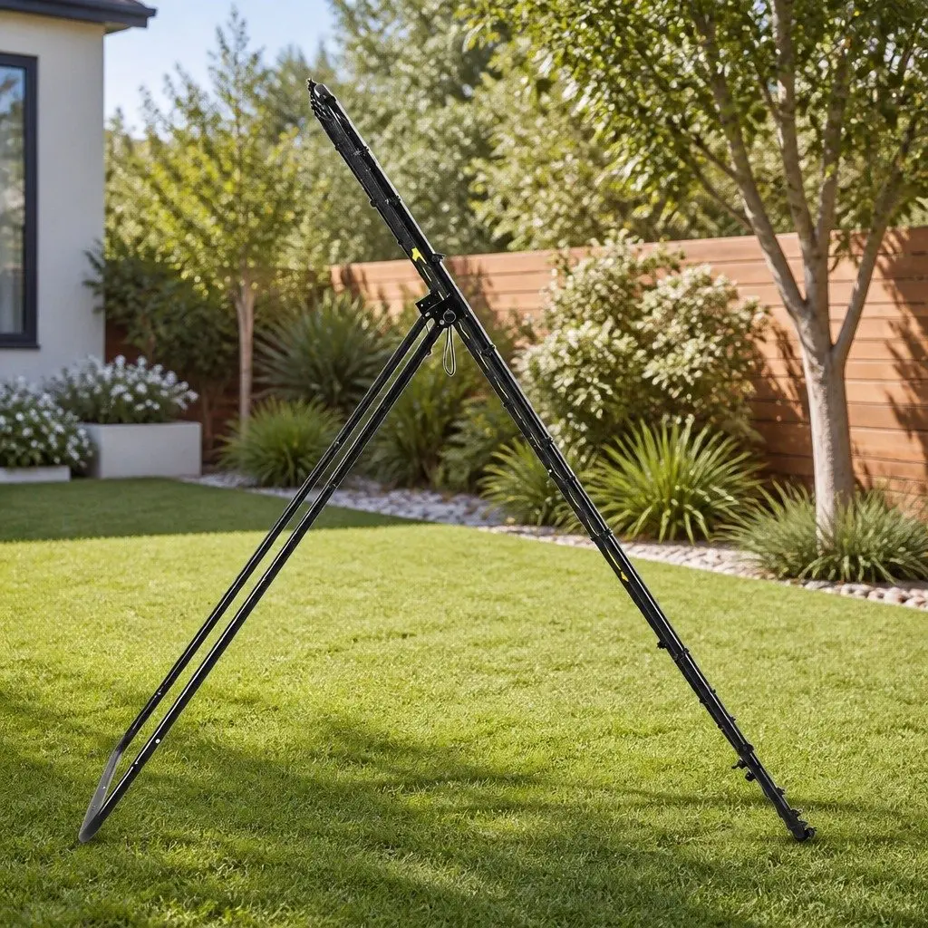 7ft Adjustable Rebounder Net Black Multi-Sport Training Goal for Football Baseball Volleyball