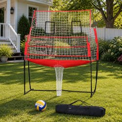 Concise Volleyball Net for Effortless Outdoor Training