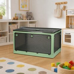 Efficient Stackable Storage Box with Lid for Home Use