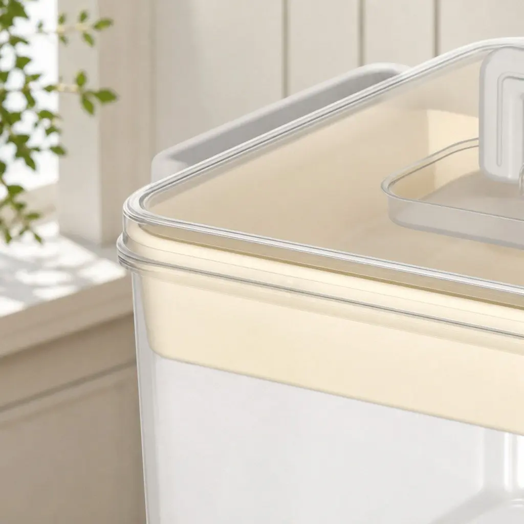Medical Storage Box Transparent Dual Layer Organizer with Handle for Medications and Health Supplies