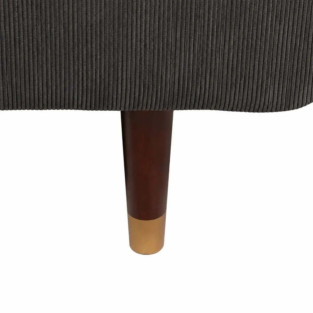 Convertible Sofa Bed Grey 3-Seater Adjustable Backrest USB Charging Side Table