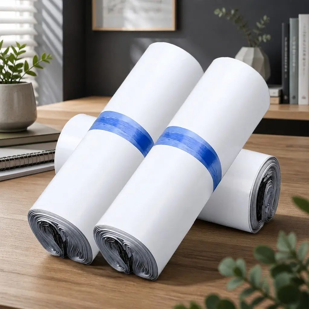Poly Post Mailer Bags White Black 60x65cm 65x75cm 75x90cm Self Sealing Puncture Tear Resistant