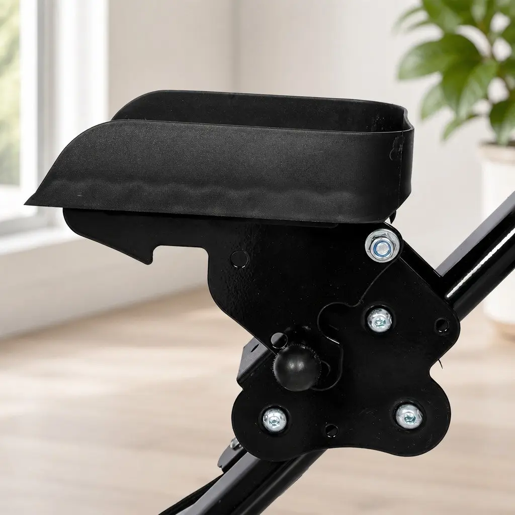 Stair Stepper Machine Foldable Home Gym Cardio Climber Adjustable Handles Pedals