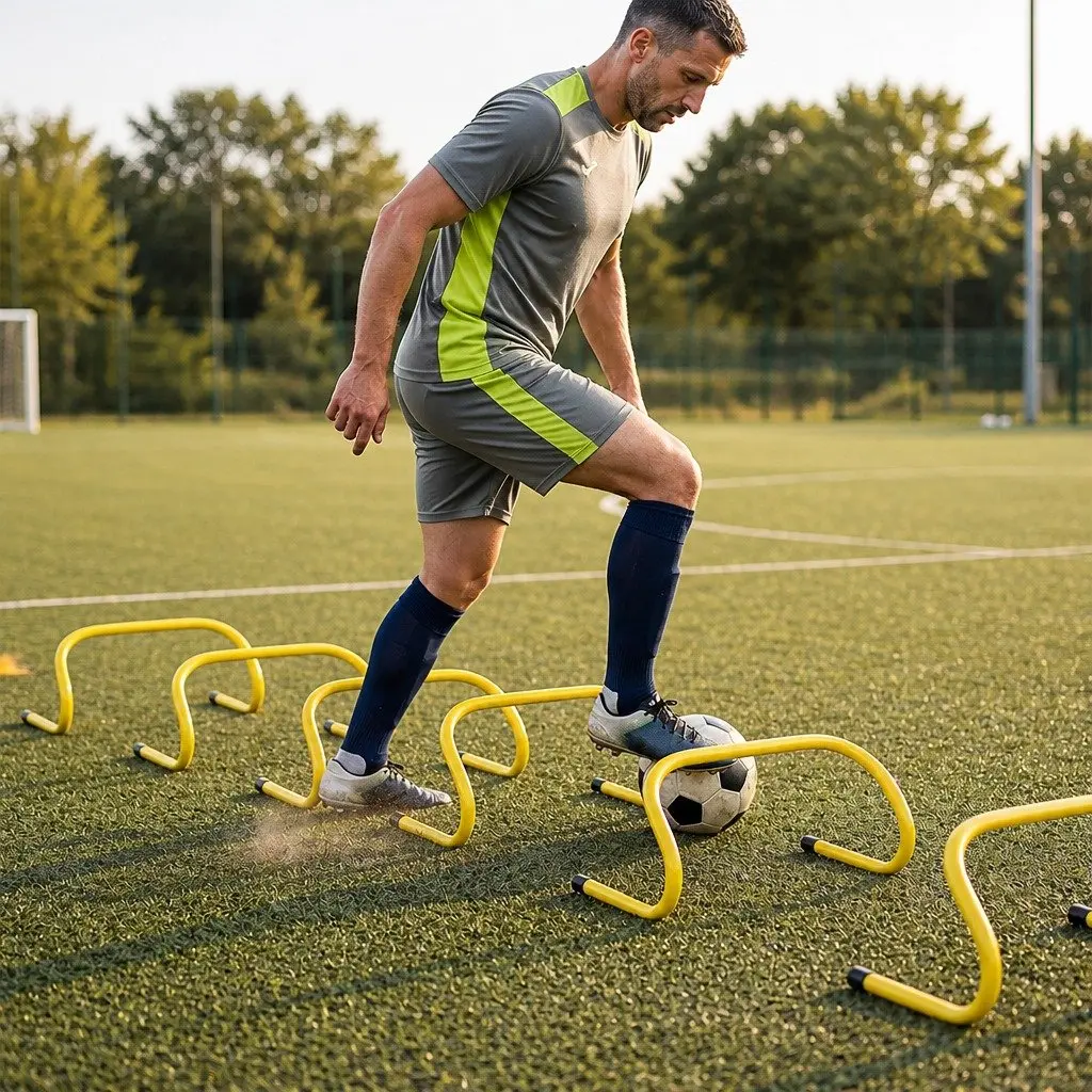 39Pcs Agility Training Set Soccer Football Speed Ladder Cones Hurdles Reaction