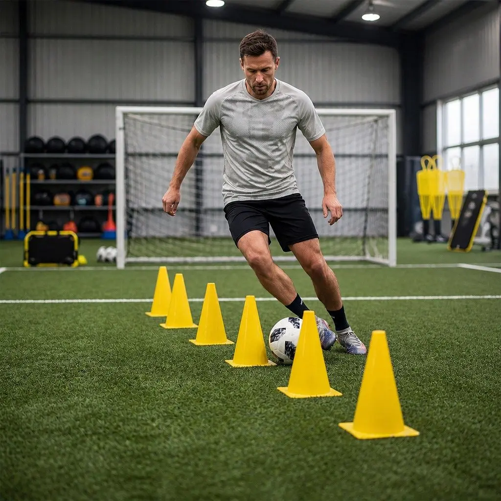 39Pcs Agility Training Set Soccer Football Speed Ladder Cones Hurdles Reaction