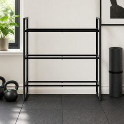 3 Tier Dumbbell Rack Weight Storage Stand Home Gym Organiser Kettlebell Holder