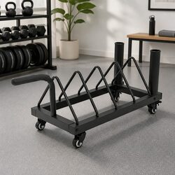 Compact Horizontal Plate Rack with Smooth Rolling Wheels