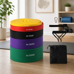 Compact Resistance Bands Set: 5 Levels for Any Workout