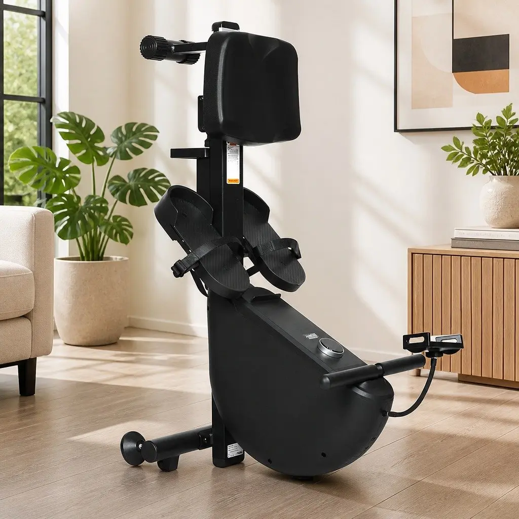Rowing Machine Black Electric Telescopic Rail Self-Powered Magnetic Resistance