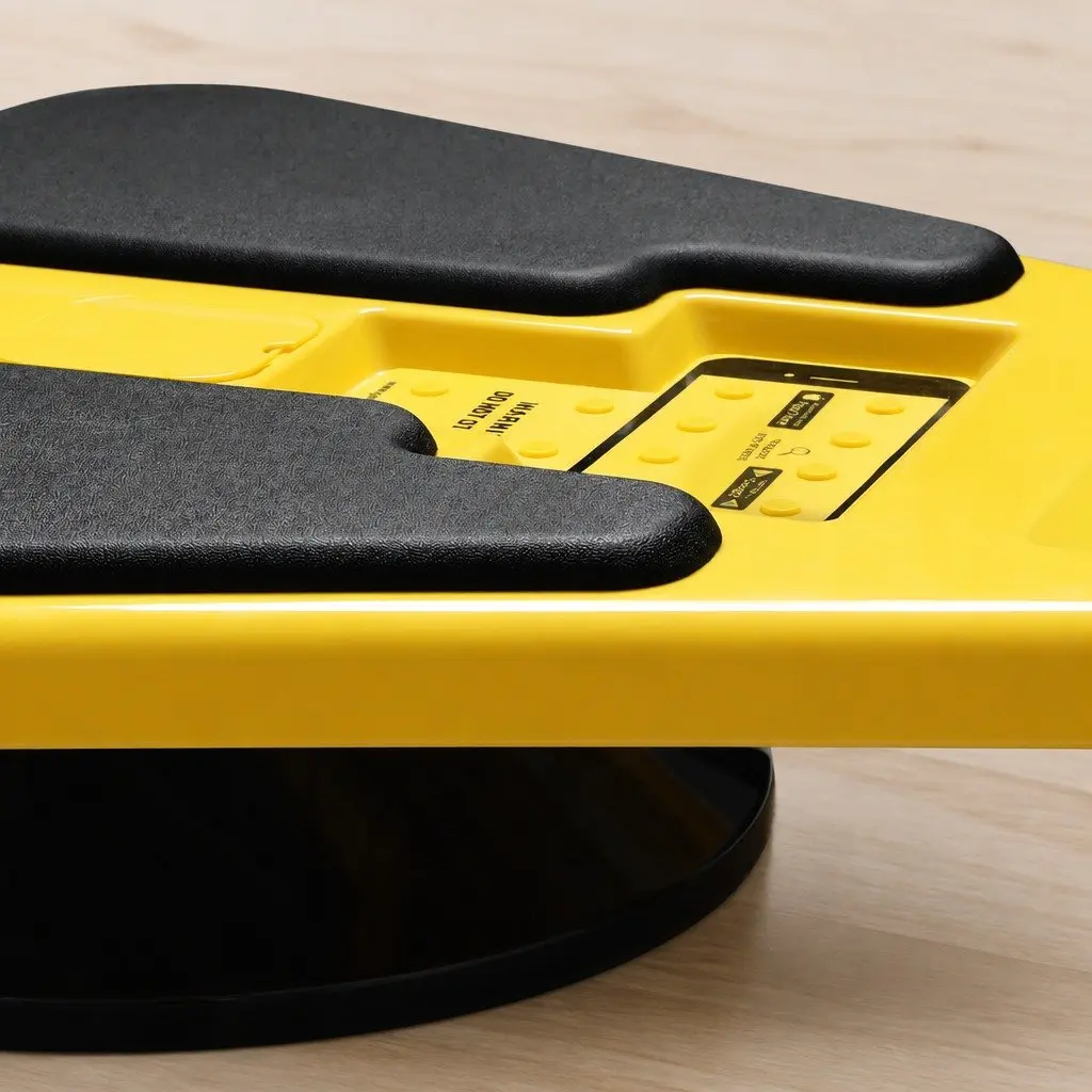 Balance Board Trainer Yellow 56cm 360 Degree Rotation Core Abdominal Exercise
