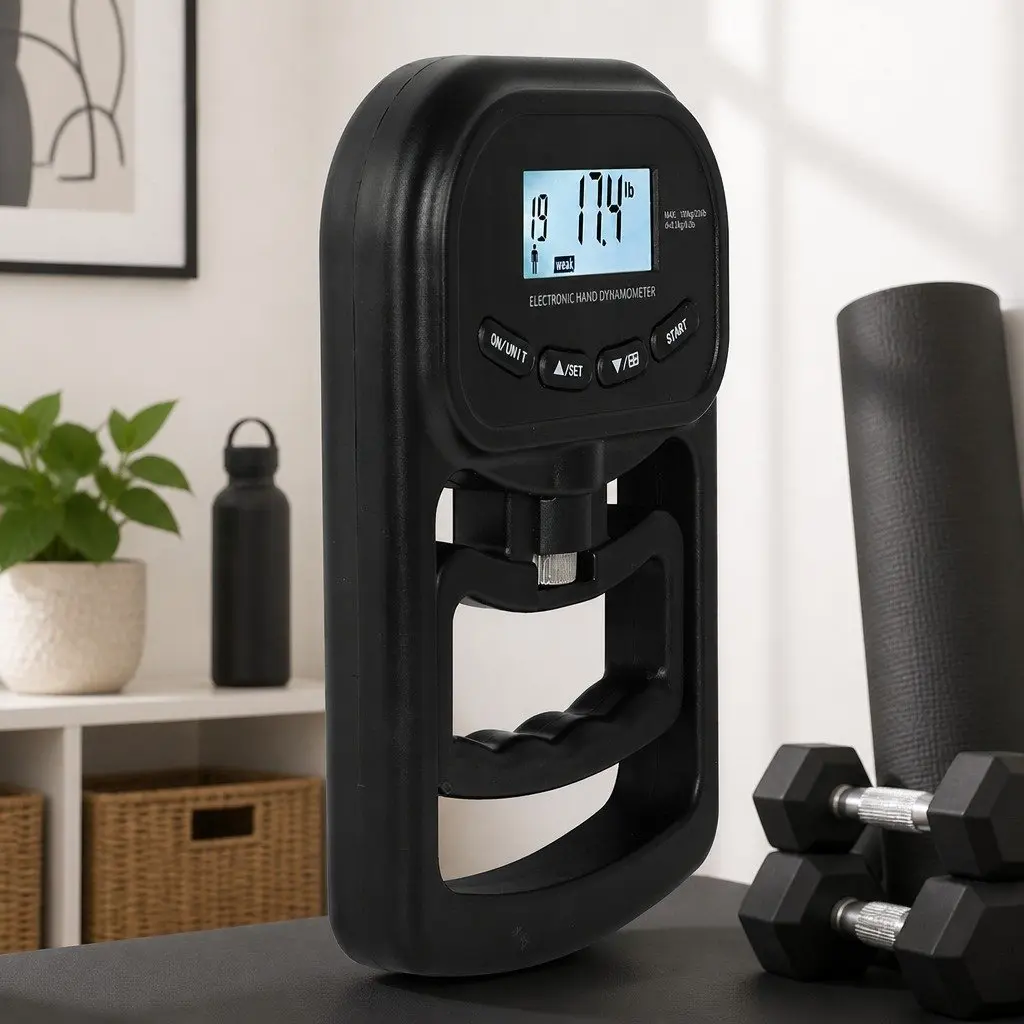 Electronic Hand Dynamometer Grip Strength Trainer Meter Digital LCD Display
