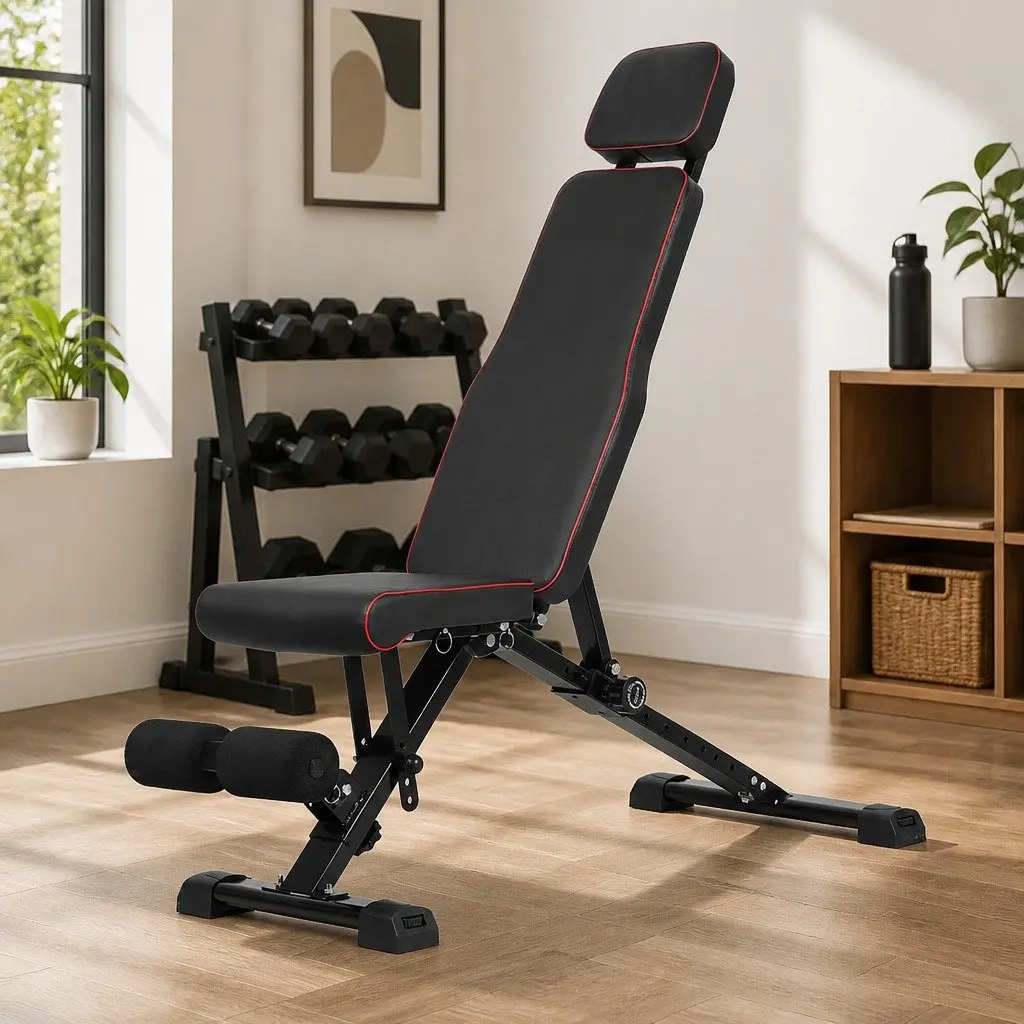 Adjustable Weight Bench Incline Flat Decline Home Gym Workout Foldable Storage