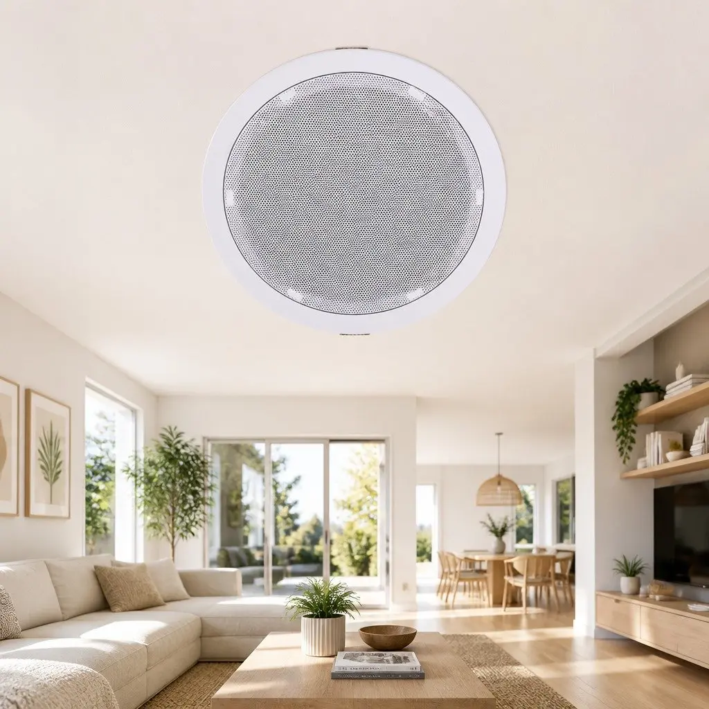6 Inch Ceiling Speaker White 6 Pack Set Home Audio Stereo Tweeter