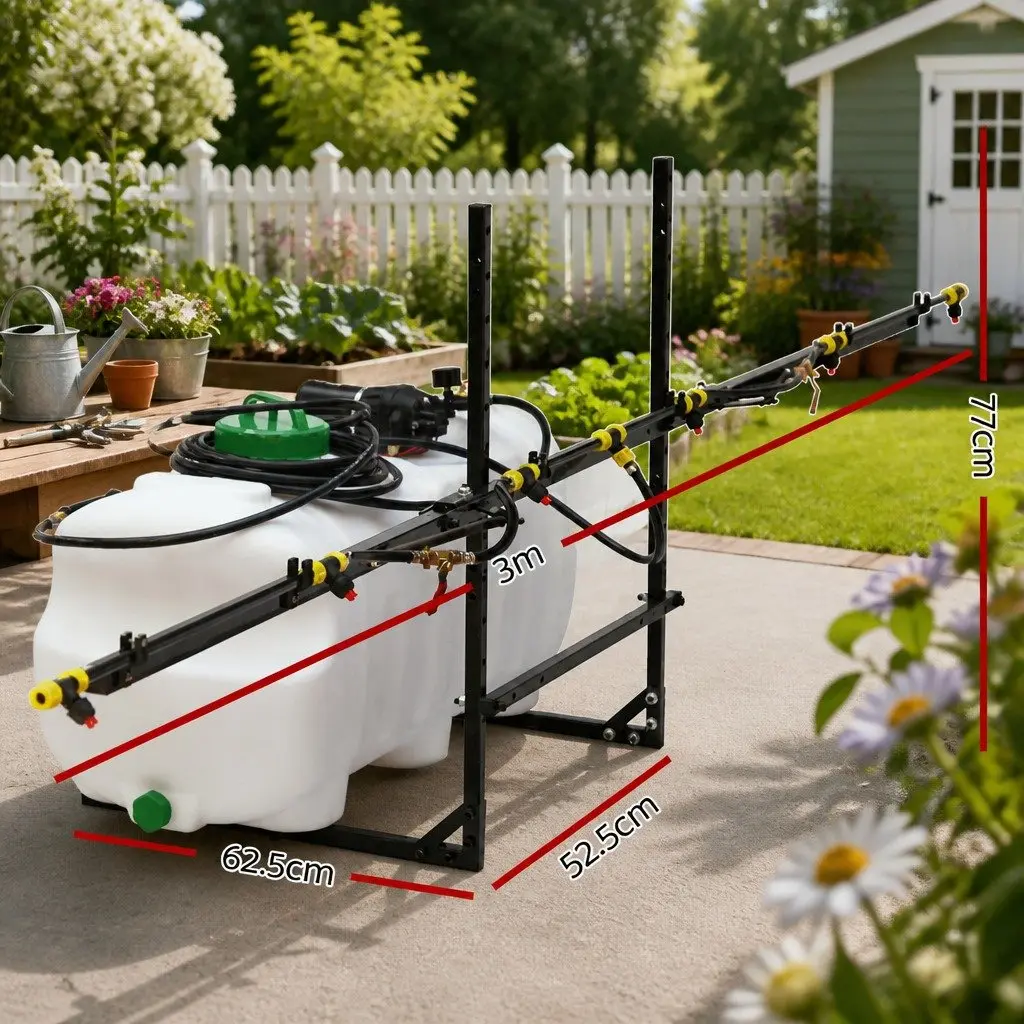 Weed Sprayer 100L Tank 3M Boom ATV Garden Spray Pesticide Herbicide Vehicle