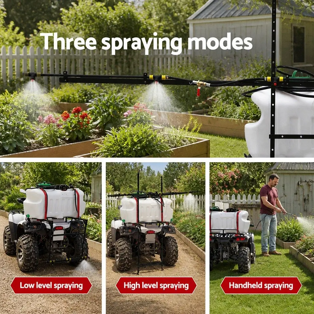 Weed Sprayer 100L Tank 3M Boom ATV Garden Spray Pesticide Herbicide Vehicle