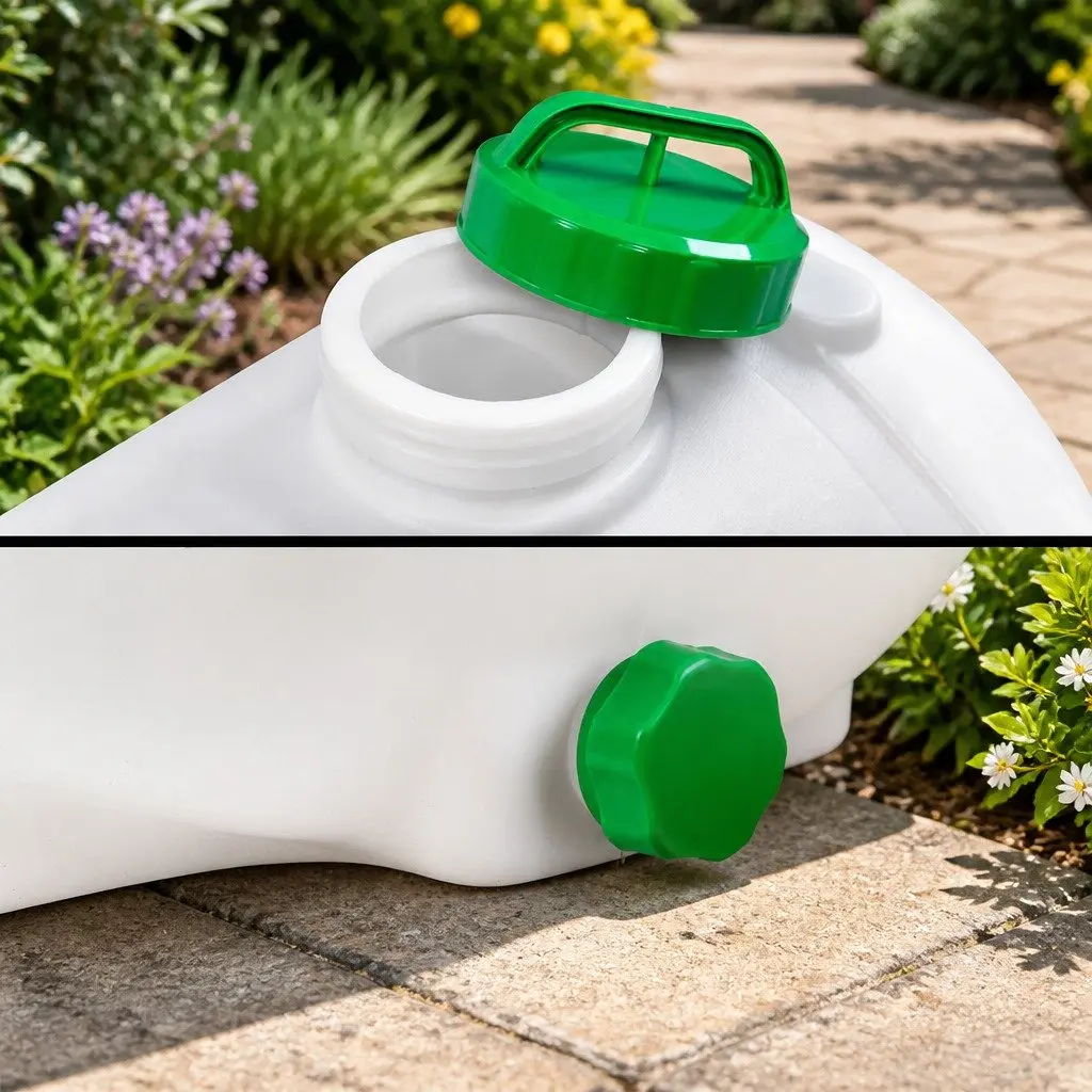 100L Weed Sprayer Tank White Adjustable Boom Spray Gun Garden Herbicide Nozzles ATV Quad Mounted