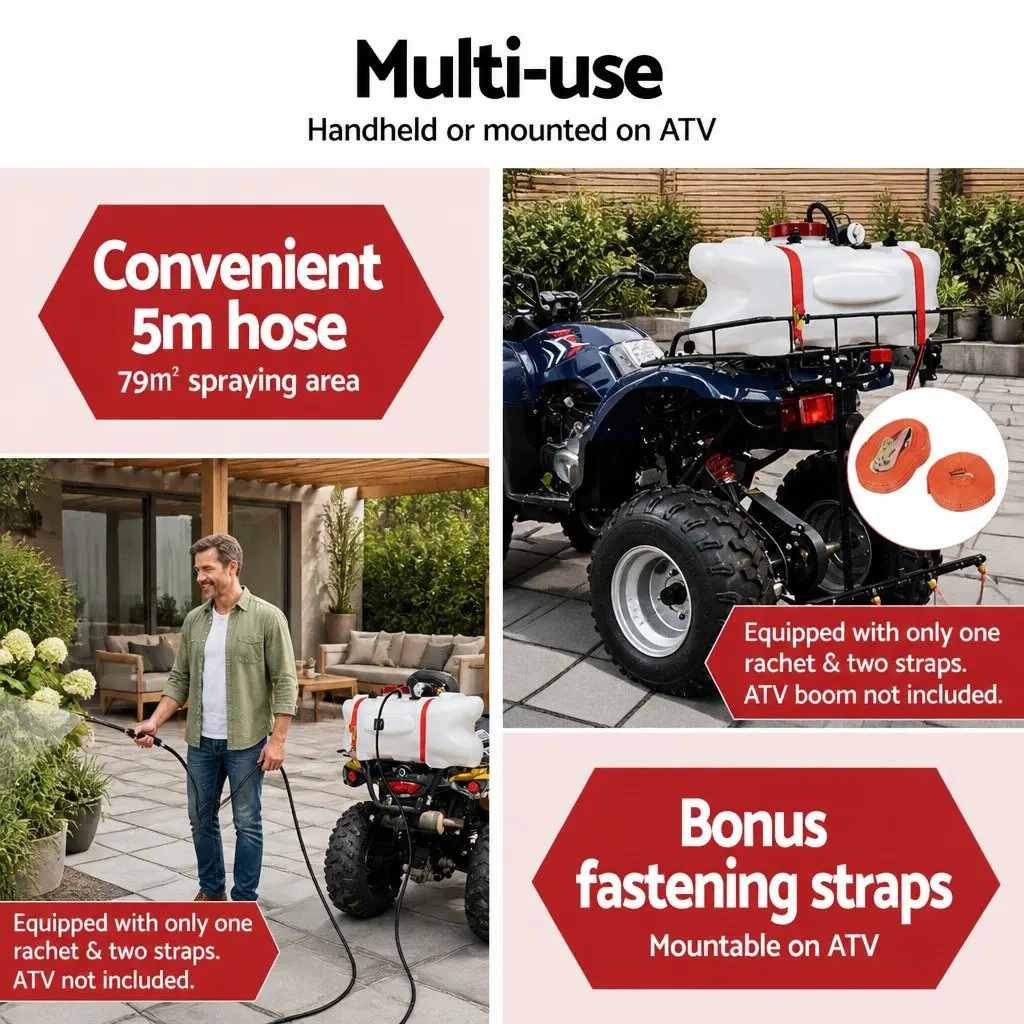 100L ATV Sprayer with Boom