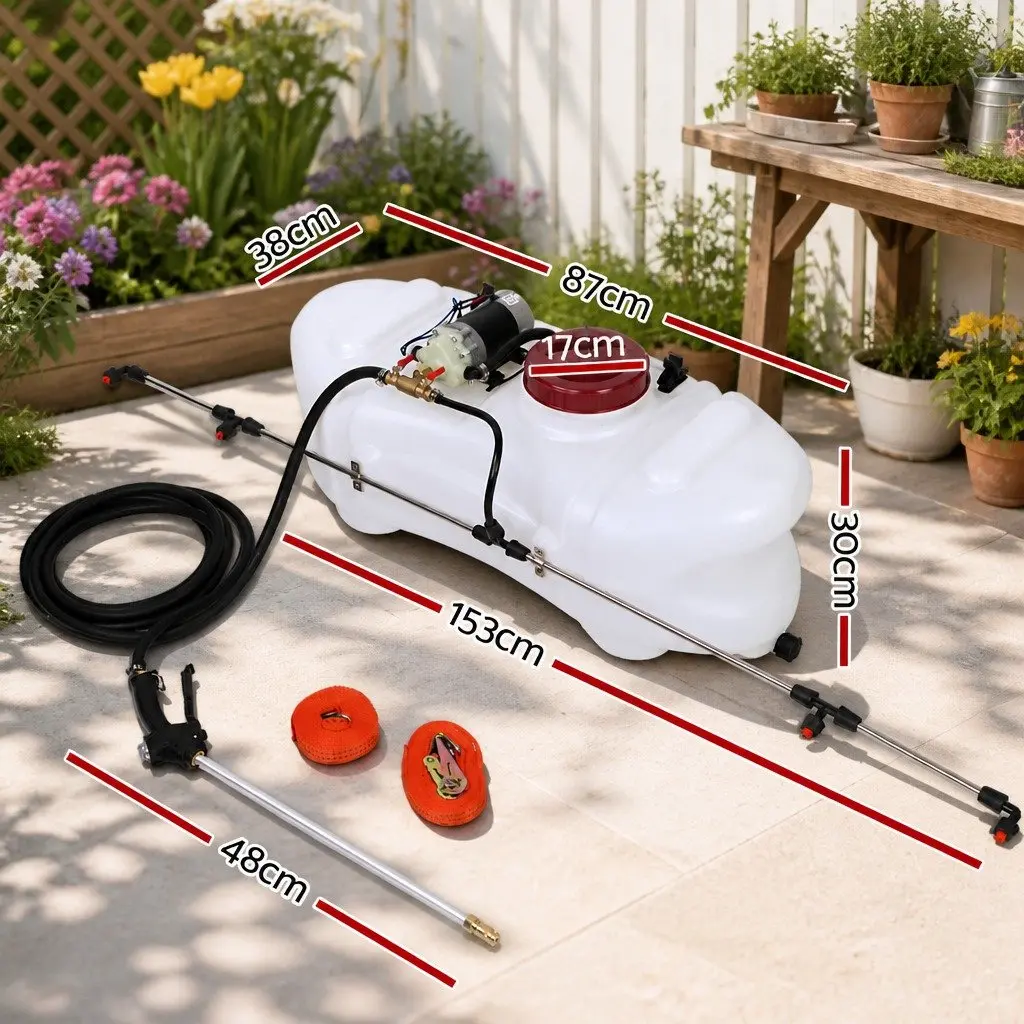 Weed Sprayer 60L Tank 12V Pump ATV Quad Bike Garden Boom Spray Equipment