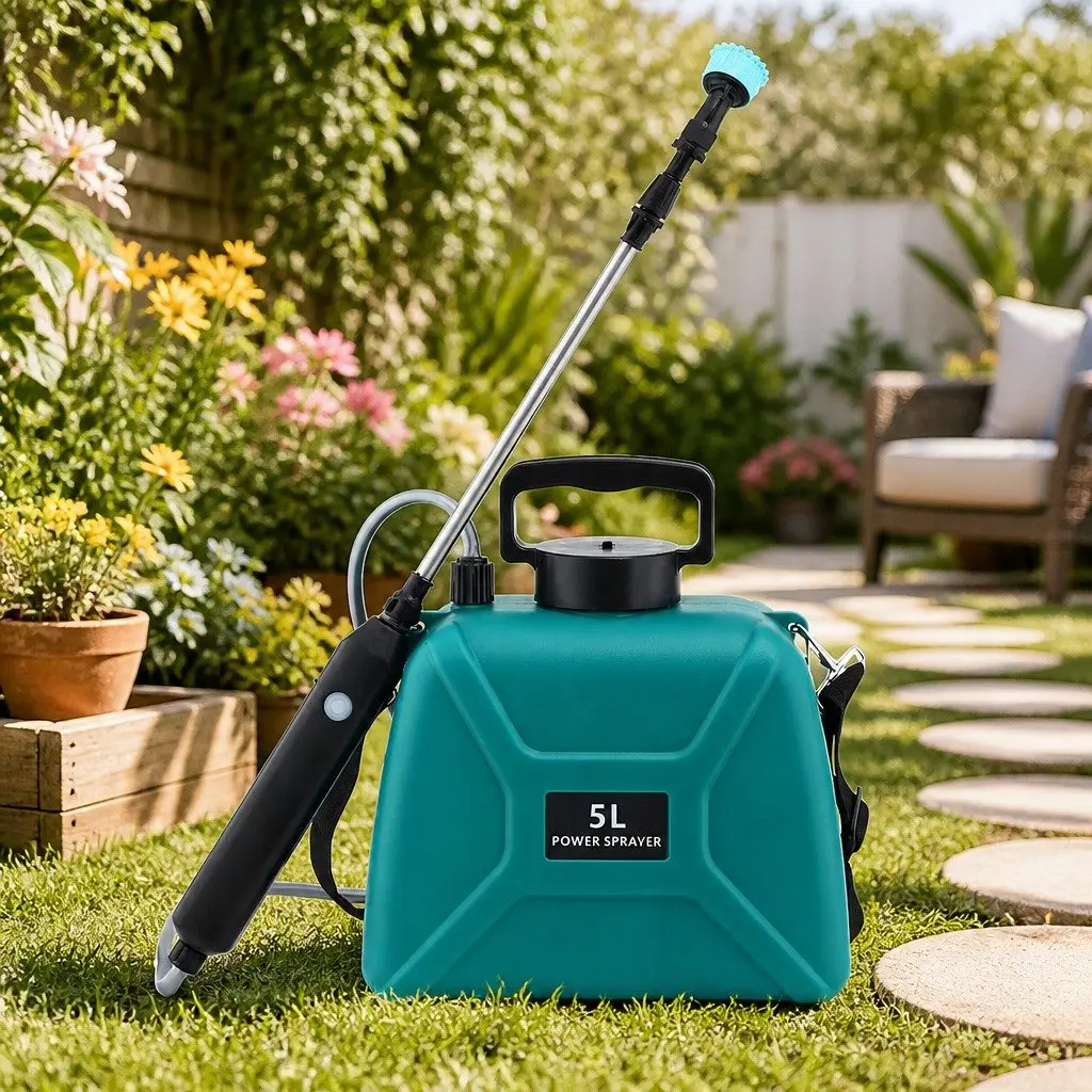Electric Weed Sprayer Green 5L USB Charging Dual Spray Modes