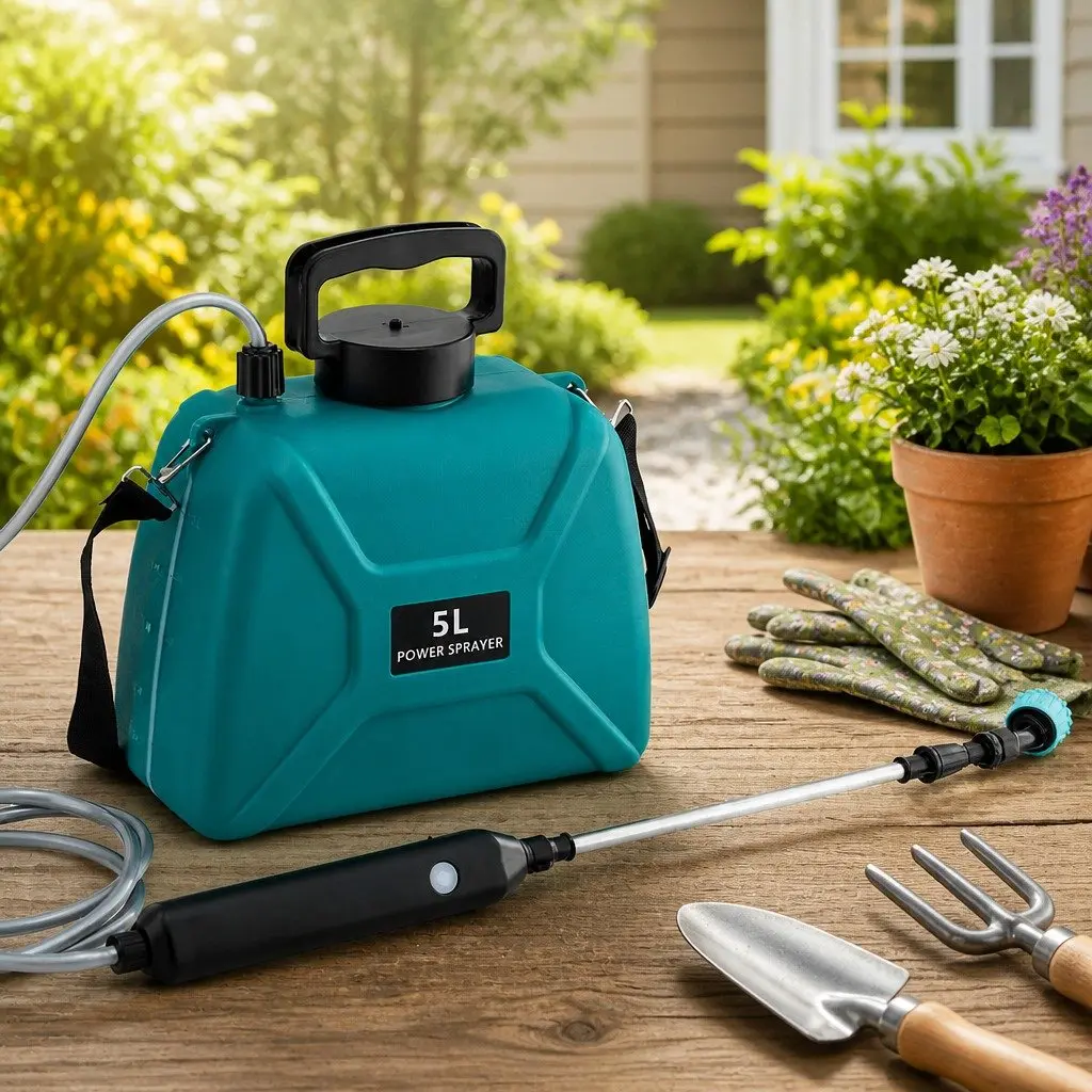 Electric Weed Sprayer Green 5L USB Charging Dual Spray Modes