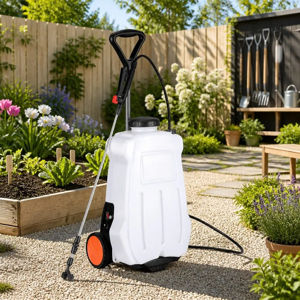 Electric Backpack Sprayer 20L Tank Garden Weed Pesticide Herbicide Trolley