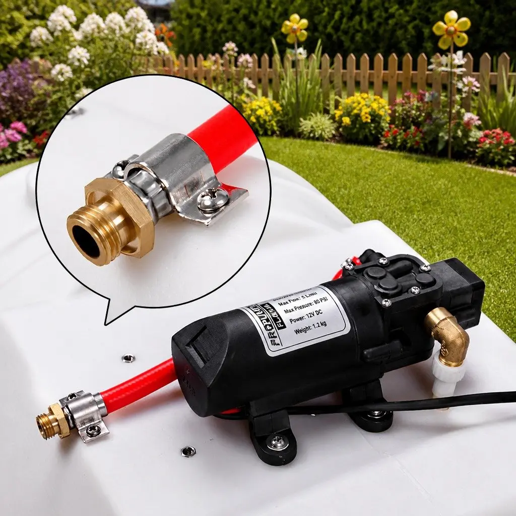 100L Electric Weed Sprayer Black 12V Self-Priming Pump with Hose Nozzles