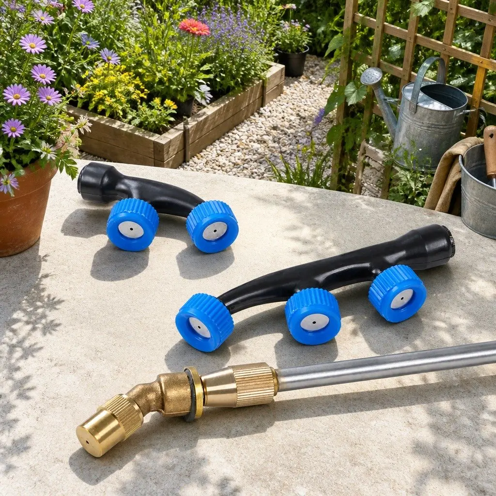 50L Black ATV Weed Sprayer Electric Garden Spray Gun with 3 Nozzles and 6m Hose