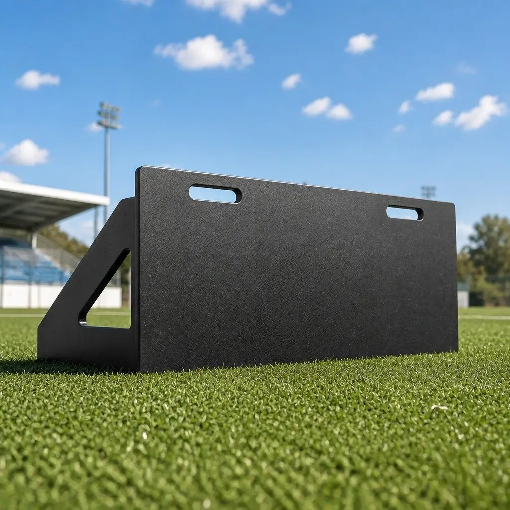 Soccer Rebounder Board Black 80cm x 30cm Adjustable Angles Durable Training Wall