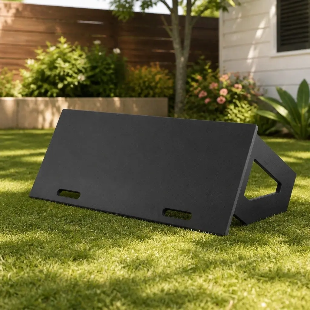 Soccer Rebounder Board Black 100x40cm Adjustable Angles Rebound Surface
