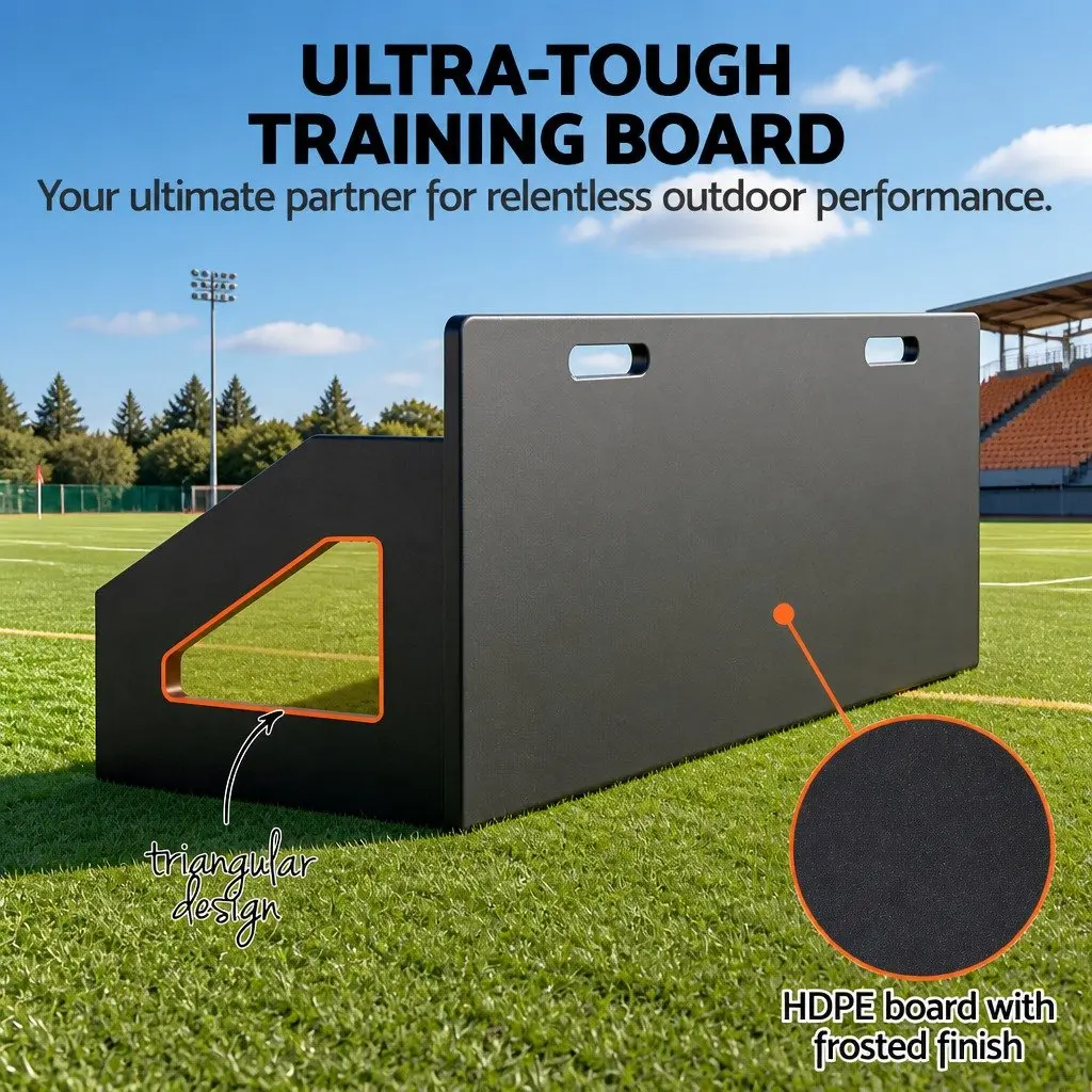 Soccer Rebounder Board Black 100x40cm Adjustable Angles Rebound Surface
