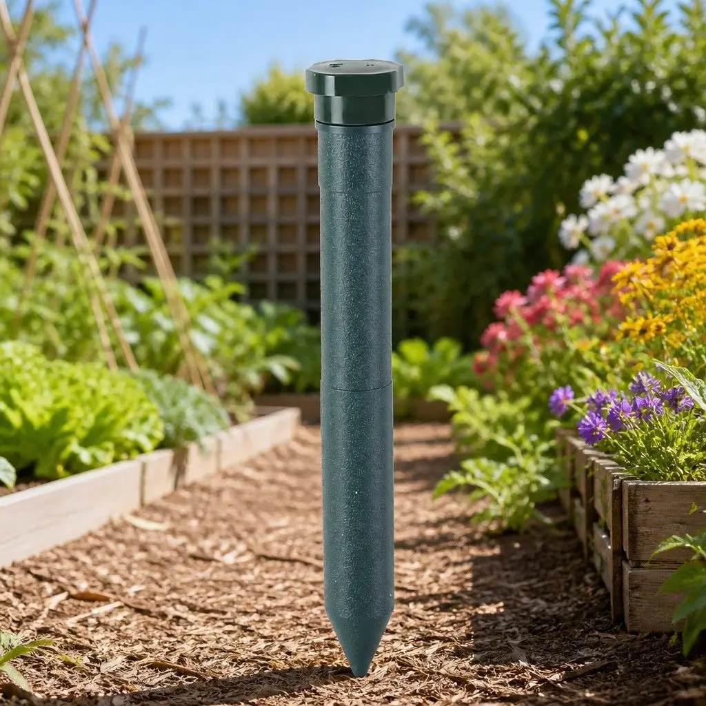 Ultrasonic Snake Repeller Green 10 Pack Sonic Pulse and Vibration Technology Outdoor Pest Deterrent