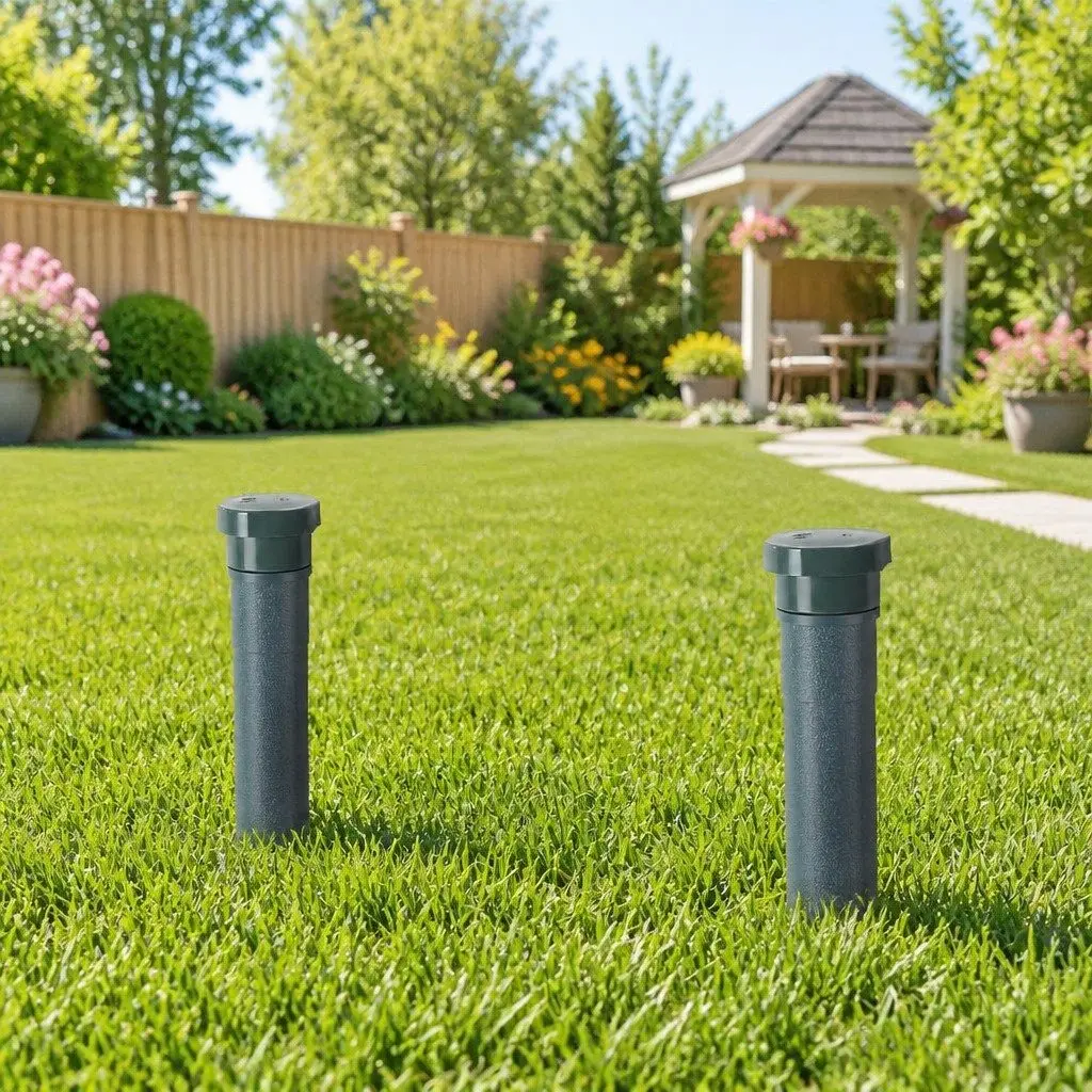 Ultrasonic Snake Repeller Green 6 Piece Weatherproof Portable Pest Control for Garden Yard Moles Rats Mice