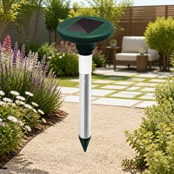 Compact Solar Snake Repeller 8 Pack LED Pest Deterrent