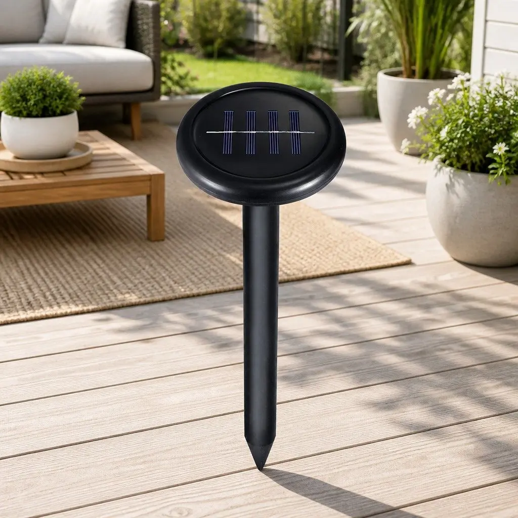 8X Ultrasonic Solar Powered Snake Repeller Garden Yard Farm Pest Control Device