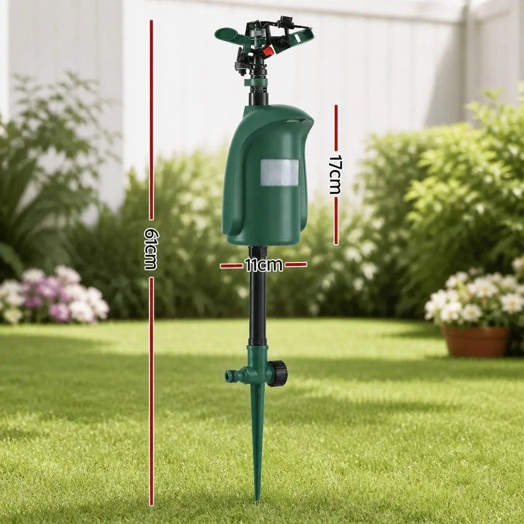 Outdoor Water Sprinkler Green Motion Sensor Animal Deterrent