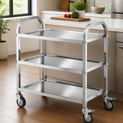 3-Tier Kitchen Trolley: Durable and Functional Design