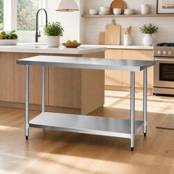 Stainless Steel Work Bench with Adjustable Features 1524x610mm