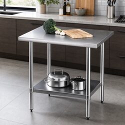 Concise Stainless Steel Kitchen Work Bench 914x762mm
