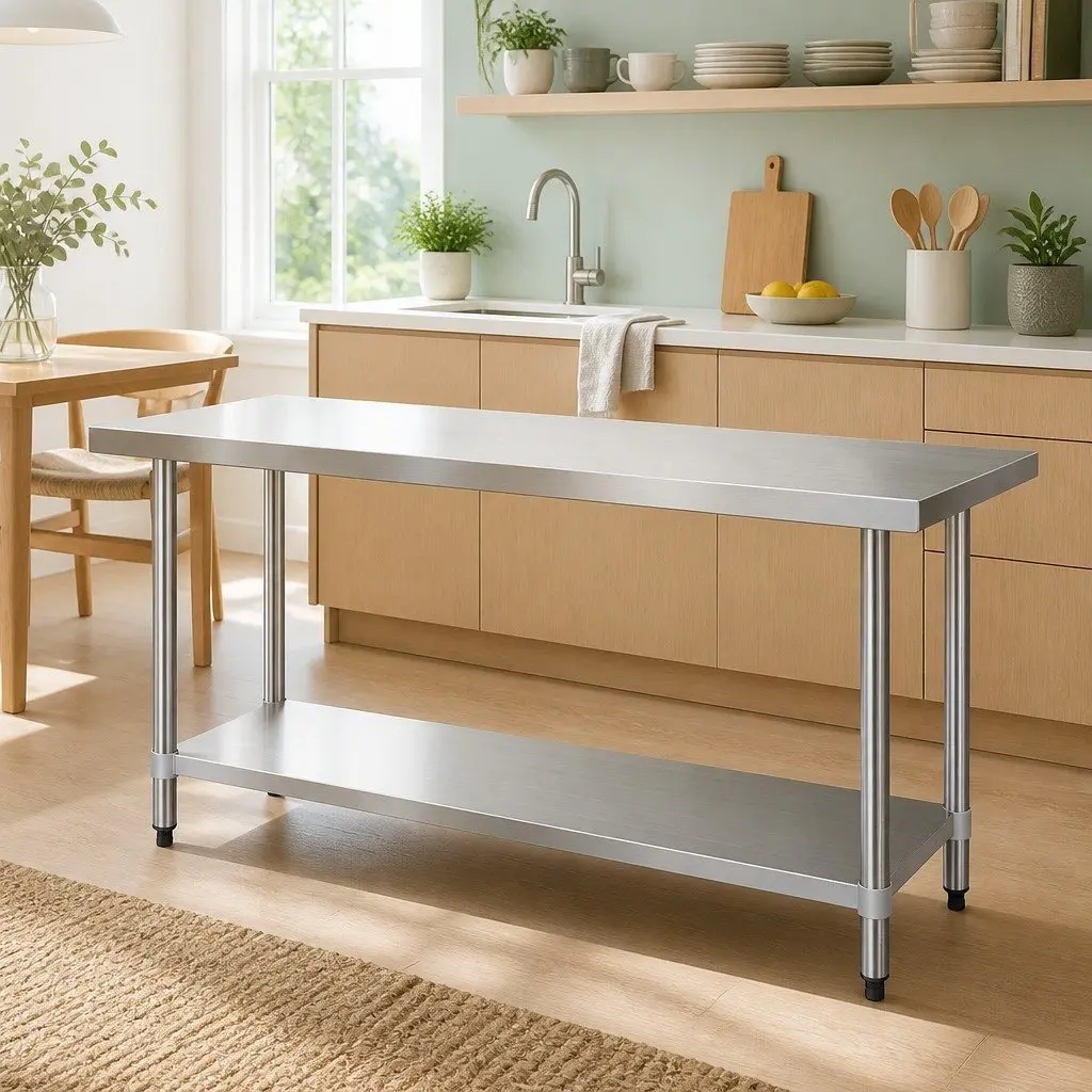 Stainless Steel Kitchen Bench for Efficiency