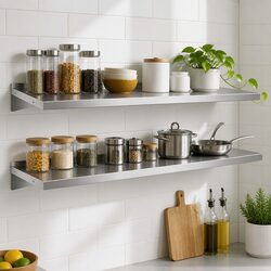Stainless Steel Kitchen Wall Shelf: Practical and Durable