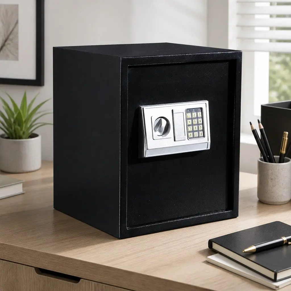 50L Digital Safe Electronic Security Box Home Office Hotel Secure Storage Steel
