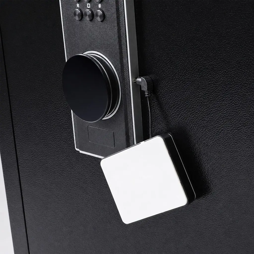 60L Black Security Safe Box Digital Lock Fingerprint Access Home Office