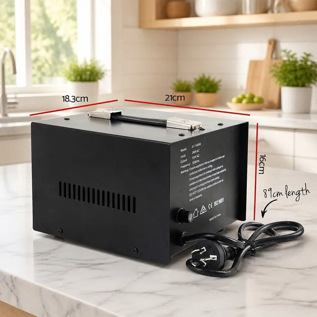Step Down Transformer 1000W 240V to 110V Converter Australian Plug Power