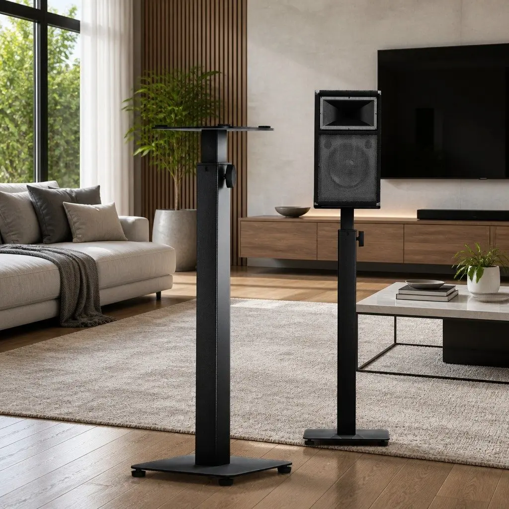 Adjustable Speaker Stand Set 70-117cm Height